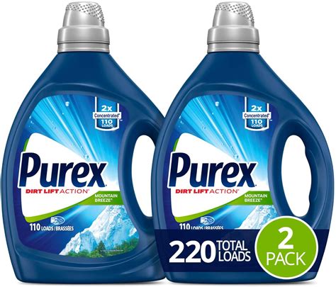purex mountain breeze  liquid laundry detergent  pack