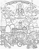 Template Ganesha sketch template