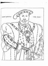 Henry Viii Colorir Renascimento 2338 Tudors Work sketch template