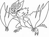 Pokemon Noivern Coloring Pages Solgaleo Printable Template Kids Print Color sketch template