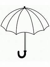 Paraplu Regenschirm Tekening Malvorlage Ausmalbild Stimmen Stemmen sketch template
