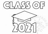 Graduation 2021 Class Printable Coloring Pdf Print sketch template