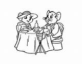 Rescuers Coloring Pages Kids Cute Color Disney Print Justcolor sketch template