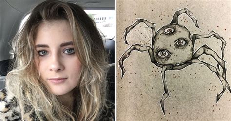 teenager with schizophrenia began drawing her hallucinations and the