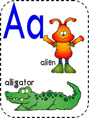inspired  kindergarten abc posters freebie