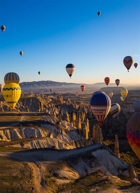 hot air ballooning in cappadocia ·