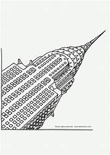 Building Empire Chrysler sketch template