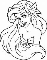 Ariel Coloring Mermaid Girl Disney Pages Wecoloringpage Princess Little Girls Mandala Color Sheets Choose Board Print Printable sketch template