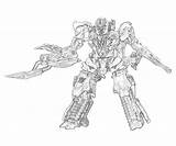 Megatron Transformers Cybertron sketch template