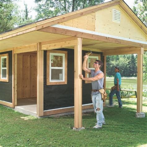 deluxe rustic yard shed plans