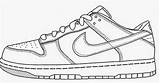 Nike Shoe Template Coloring Drawing Shoes Pages Kids Kd Dunk Dunks Low Sb Air Force Blank Sneaker Draw Sketch Drawings sketch template
