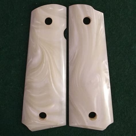 full size imitation mother  pearl texas grips