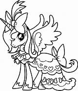 Colorear Princesa Pony Gloriosa sketch template