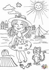 Coloring July Pages Peppy Summer Printable Dot Categories sketch template
