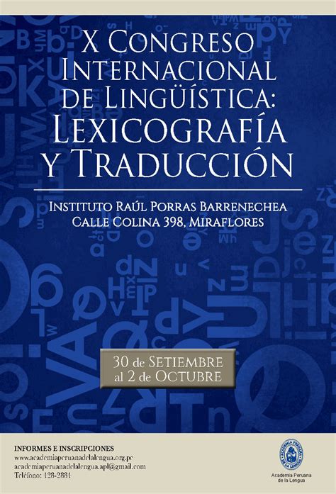 x congreso internacional de lingüística lexicografía y traducción