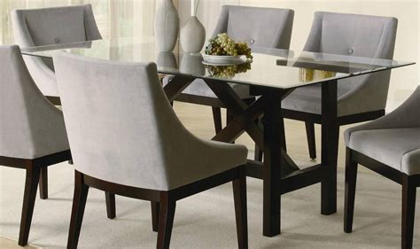pin      dinning room square glass dining room table