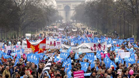 More Than 300 000 Rally Against Same Sex Marriage In Paris Cbs News