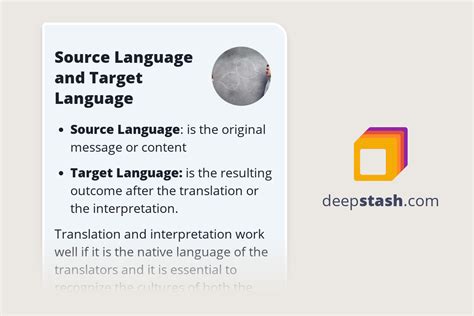 source language and target language deepstash