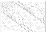 Shinkansen Sanrio Japonés sketch template