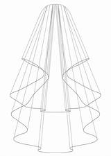 Veil Drawing Wedding Veils Getdrawings sketch template