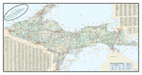 upper peninsula  michigan michigan maps