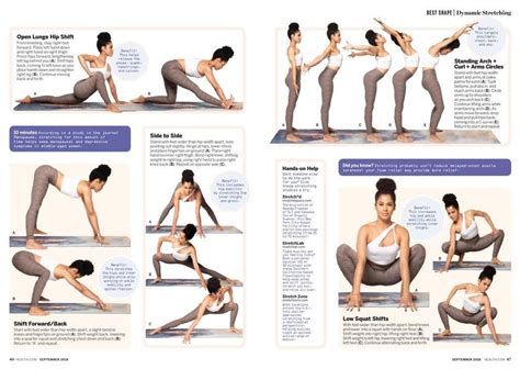 Dynamic Stretches In Health Mag Yoga Pilates Pilates Arm Circles