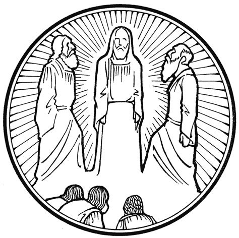 transfiguration coloring page coloring home