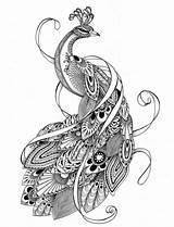 Adult Mandala Paon Plantillas Coloriage Zentangle Pfau Mandalas Ornate Sheets Doodle Malvorlage Pavo Pfauenfeder Tangled Getdrawings Malvorlagen Feathers Aves Paisley sketch template