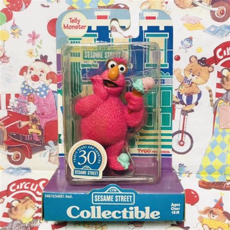 tyco sesame street  collectible figure telly monster