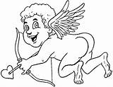 Cupido Colorear Ange Valentin Cupidon Personnages Plantillas Paginas Ahiva Coloriages sketch template
