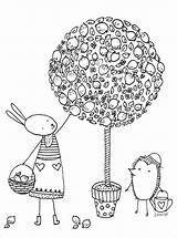 Magical Coloring Pages Garden sketch template