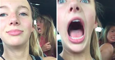 teen girls selfie goes wrong when this interrupts them their