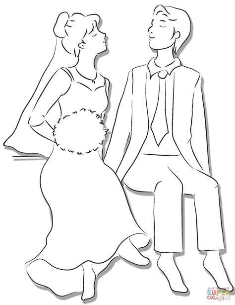 groom coloring pages