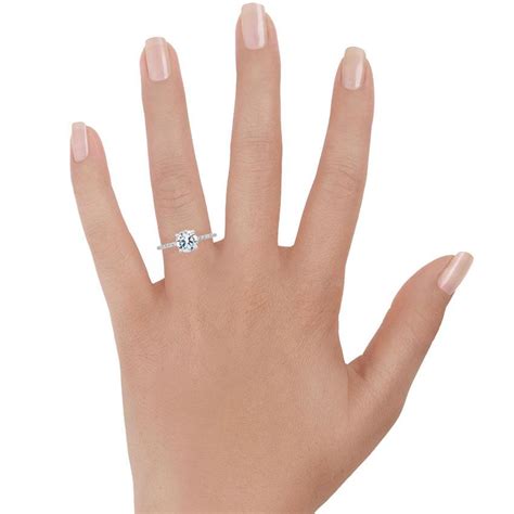 18k white gold demi diamond ring 1 3 ct tw with ballad diamond ring
