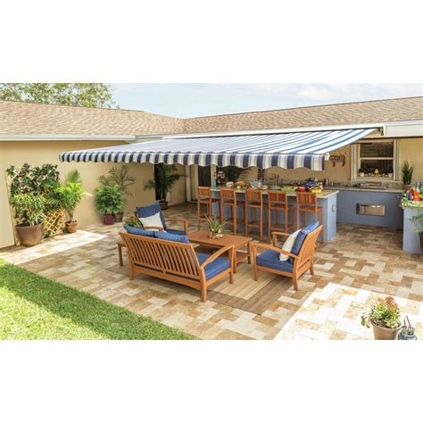 sunsetter motorized xl sunbrella retractable standard patio awning wayfair