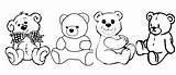 Ours Ourson Peluches Debout sketch template