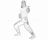Mortal Liu Combat Fire Hang Coloring Pages Kang Another sketch template
