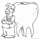 Tandarts Muela Dentist Dentista Zahnarzt Muelas Kies Coloriage Dientes Dentiste Ausmalbilder Higiene Malvorlage Maestra Stimmen sketch template