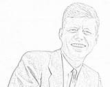 Coloring Pages Presidents Filminspector Kennedy 1961 1963 November January John sketch template