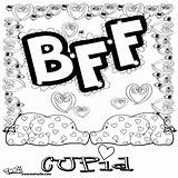 Friends Coloring Forever Pages Printable Bff Color Getcolorings Print sketch template