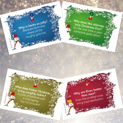 rude cracker fillers for adults christmas jokes xmas