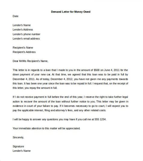 proper legal letter format collection letter template collection