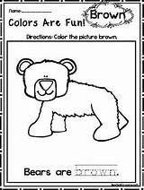Brown Color Worksheets Preschool Recognition Kdg Colors Printable Fun 1814 Followers sketch template