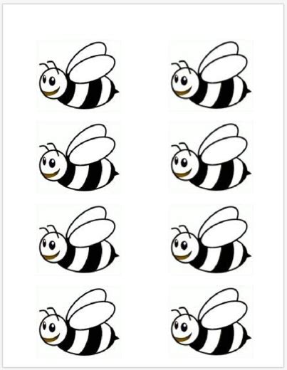 bumble bee template printable school  home pinterest bumble