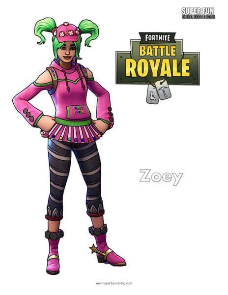 zoey fortnite coloring page cool coloring pages character outfits