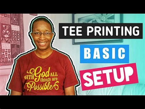 equipment setup  home based  shirt print shop youtube