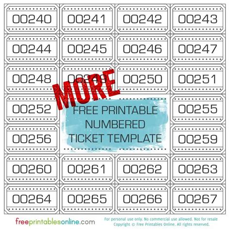 printable numbered  template extended  printables