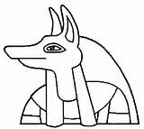 Anubis Coloring Egypt Wecoloringpage Egyptian Ancient Pages sketch template
