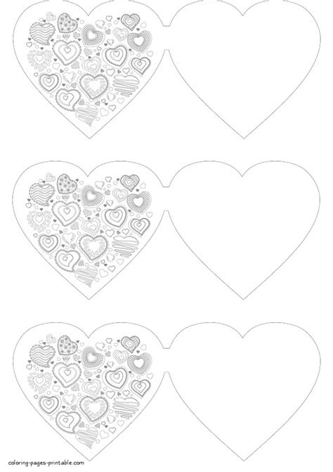 st valentines day greeting cards coloring pages printablecom