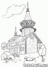 Coloring Peter Chapel Paul St Basils Cathedral Architecture Colorkid sketch template